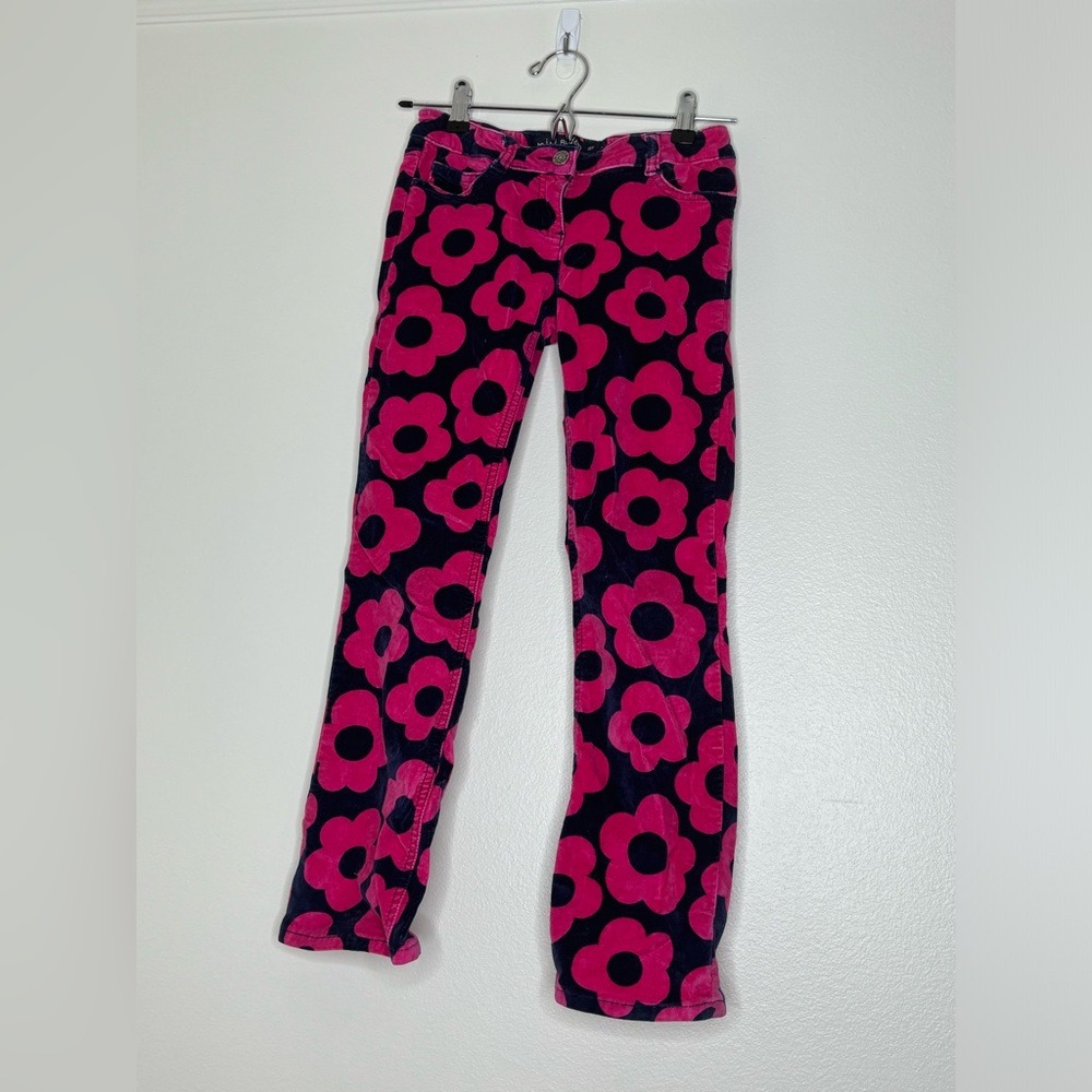 Mini Boden Pink Floral Pants Sz 10Y